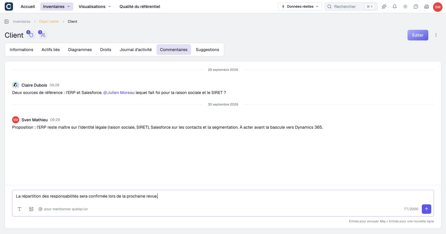 A comment being written, before it is sent.